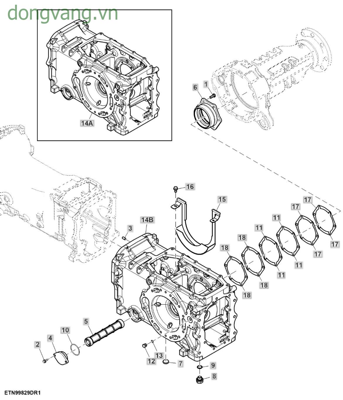 Differential Case, Dual PTO, 2100 RPM - ST780103